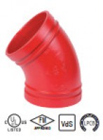 Chếch rãnh coupling 45 độ